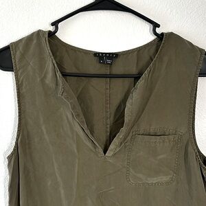 💋Theory Silk Green Dress w/ Pockets